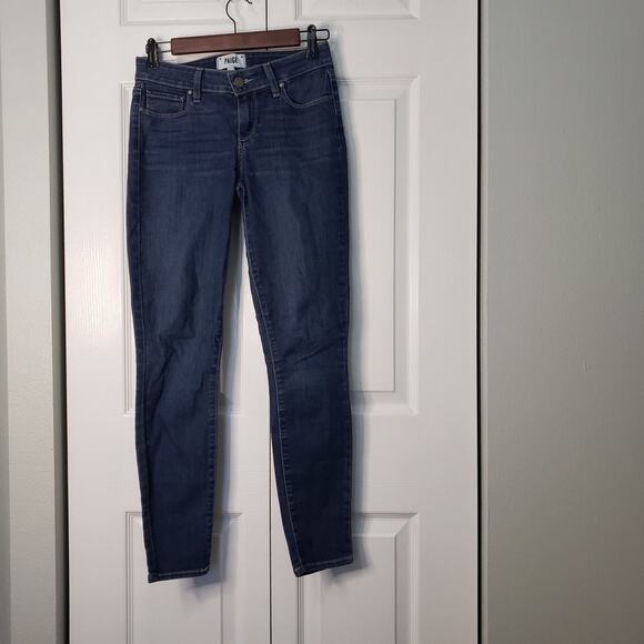 Paige Verdugo Mid-Rise Ankle Skinny Jeans. Dark wash sz 25 - Picture 10 of 12